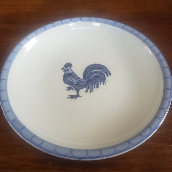 Folkcraft stoneware Morning Farm set of two salad small side dishes - Picture 2 of 14